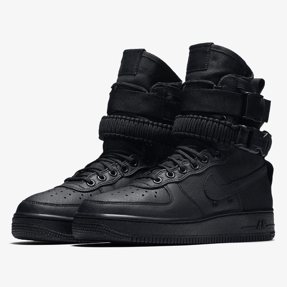 nike sf air force 1 boot black